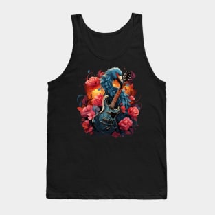 Flamingo Playing Guitar Tank Top